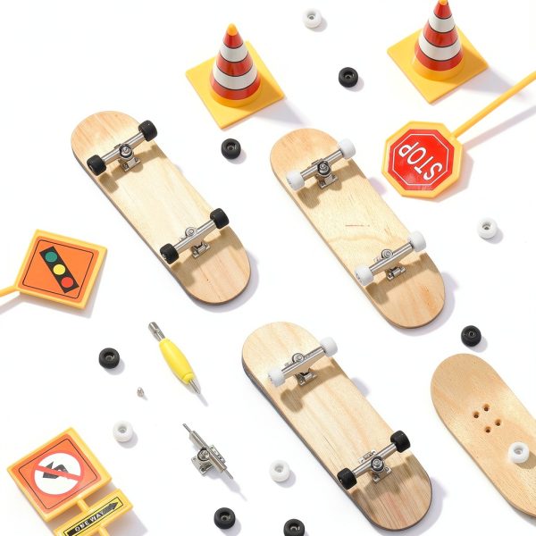 Zhehao Fingerboard Wheels 34mm Black White Skateboard Tools-4