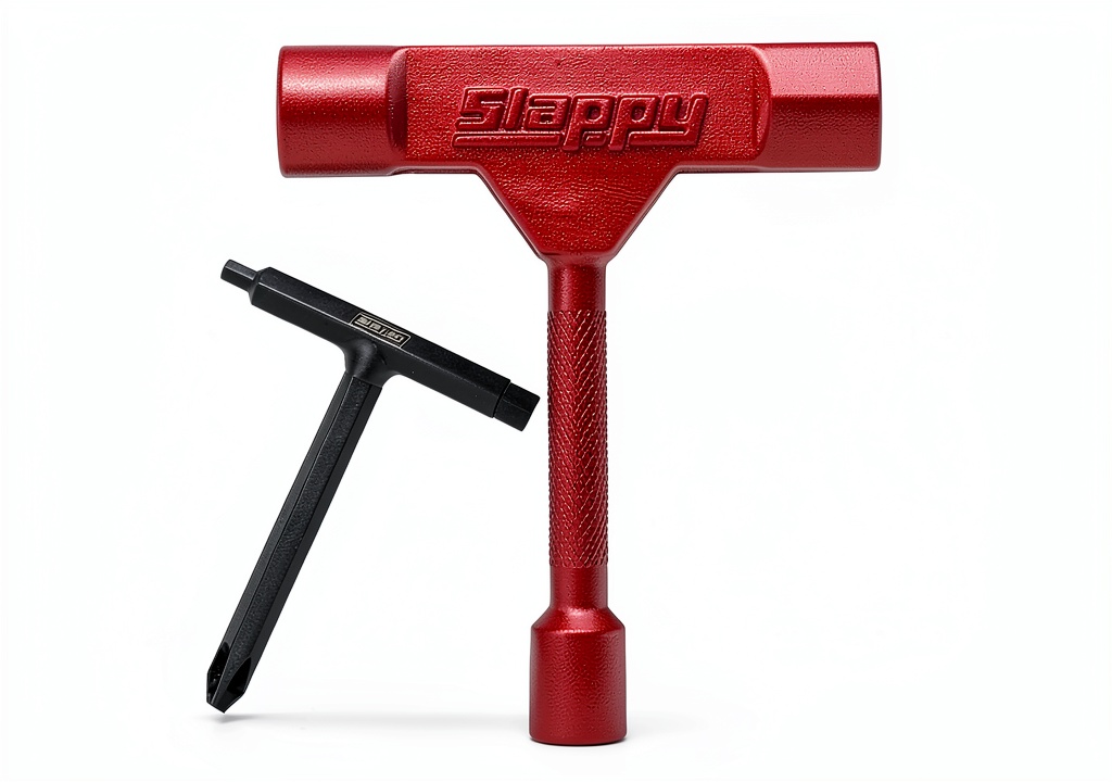 Slappy ST2 Skateboard Tool displayed with skateboard components