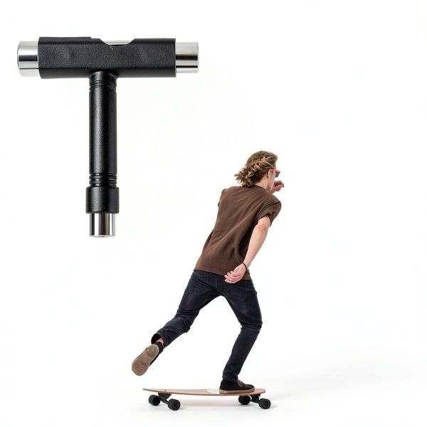 Threlaco Skateboard Tool Kit Multi Function T Tool Wax-5