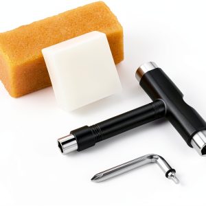 Threlaco Skateboard Tool Kit Multi Function T Tool Wax-0