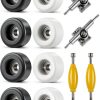 Zhehao Fingerboard Wheels 34mm Black White Skateboard Tools-0
