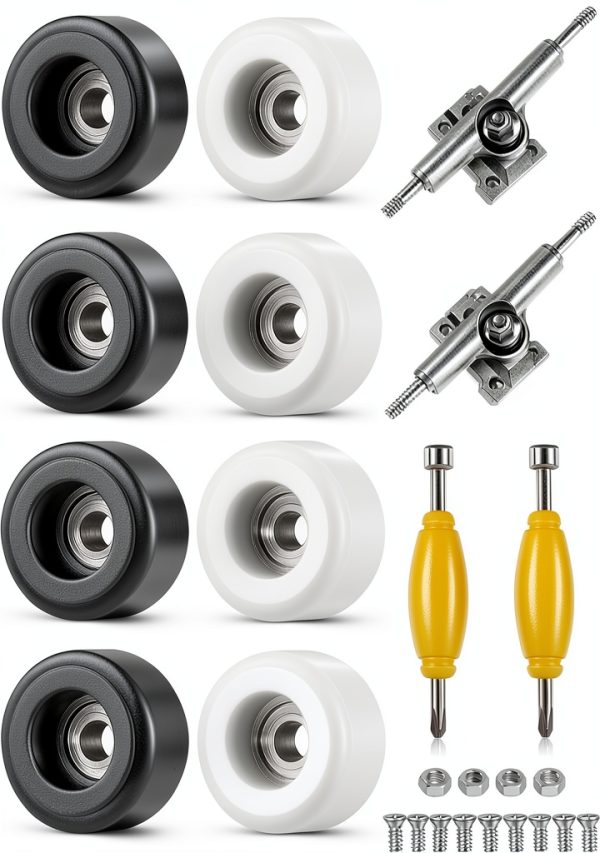 Zhehao Fingerboard Wheels 34mm Black White Skateboard Tools-0