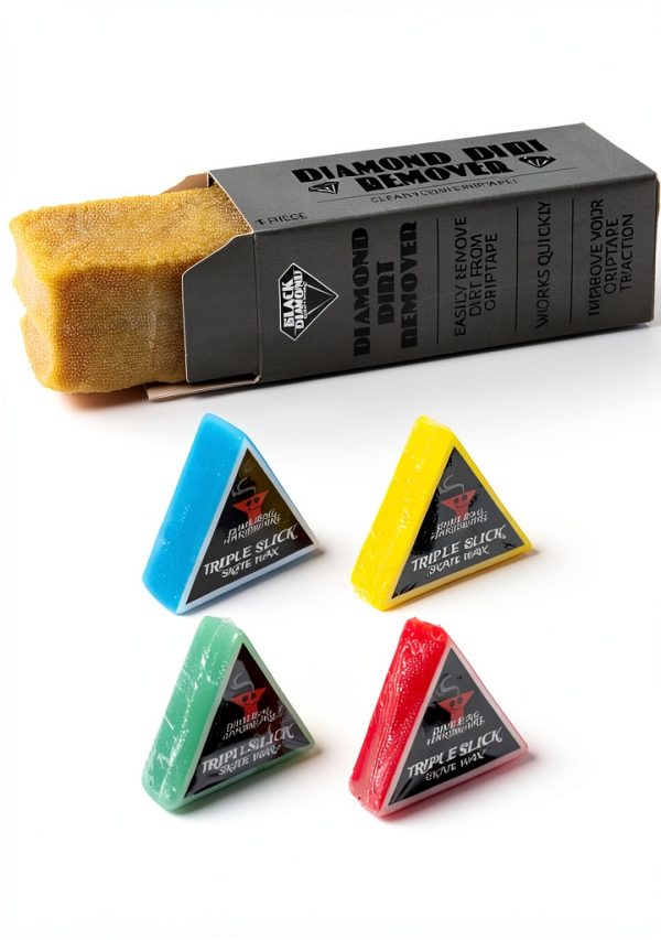 Black Diamond Grip Skateboard Tools Cleaner Wax Combo-0