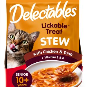 Hartz Delectables Senior Cat Treats Chicken Tuna 1.4 Ounce-0