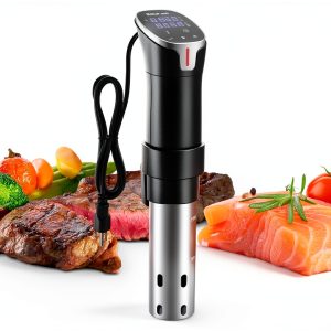 Sous Vide Cooker with APP Control,1100W Precision Sous Vide Machine with Digital Touch Screen,Ultra-quiet Immersion Circulator with Recipe and Timer for Beginners Home Chefs-0