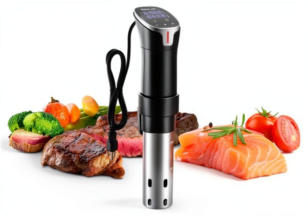 Sous Vide Cooker with APP Control,1100W Precision Sous Vide Machine with Digital Touch Screen,Ultra-quiet Immersion Circulator with Recipe and Timer for Beginners Home Chefs-0