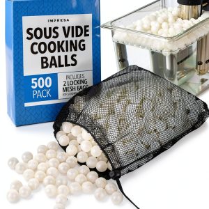 Sous Vide Balls IMPRESA 500 Pack Evaporation Control Mesh Storage Bag-0