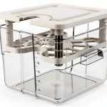 Sous Vide Container Vpcok Direct 12.6 Quart White with Lid and Rack-0