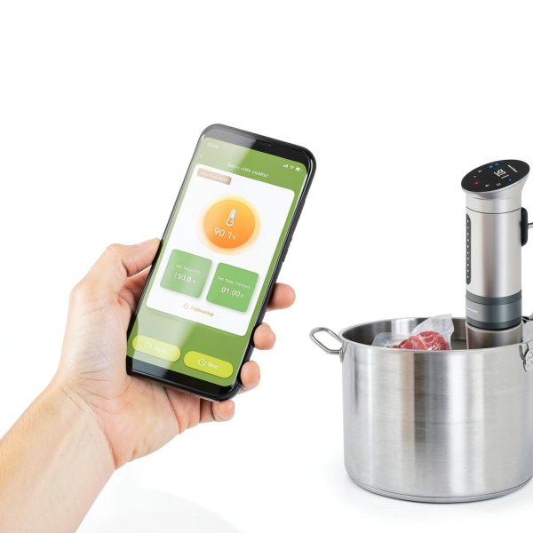 KitchenBoss Wifi Sous Vide Cooker G310 Silver 1100W Circulator-1