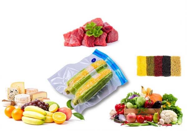 Sous Vide Bags 30 Reusable Vacuum Food Storage Bags for Sous Vide, 3 Sizes Large Sous Vide Bags with Pump, 4 Sous Vide Bag Clips for Food Storage and Chefsteps, Anova, Joule, Wancle Sous Vide Cooking-3
