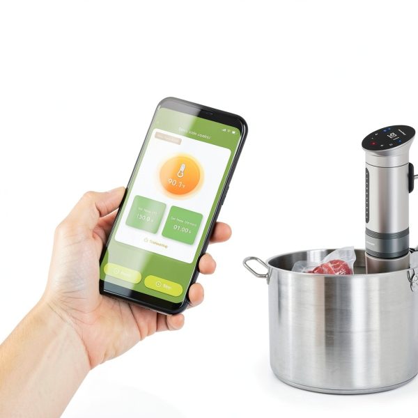 KitchenBoss Wifi Sous Vide Cooker G310Px Silver 1100W Quiet Circulator-4