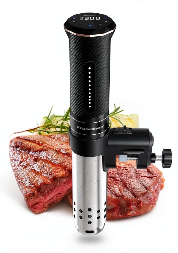 KitchenBoss Wifi Sous Vide Cooker G300Px Carbon Black 1100W Immersion-0