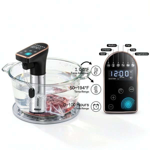 Sous Vide Precision Cooker 1300W IPX7 Waterproof with Brushless Motor-4