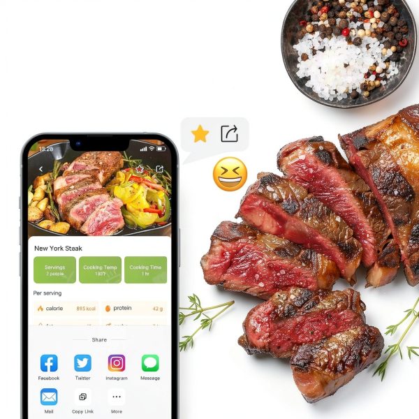 KitchenBoss Wifi Sous Vide Cooker G300Px Carbon Black 1100W Immersion-4