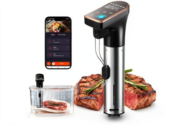Sous Vide Precision Cooker 1300W IPX7 Waterproof with Brushless Motor-0