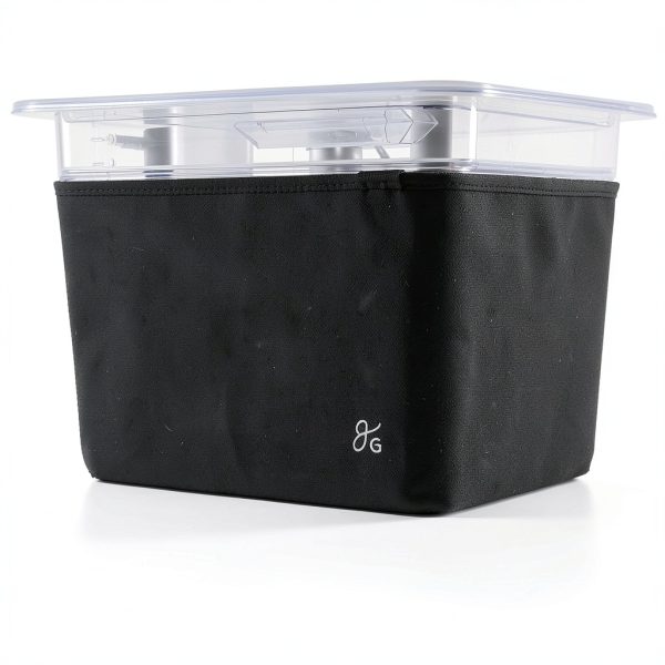 Sous Vide Container 12 quart with Rack and Greater Goods Onyx Black-5